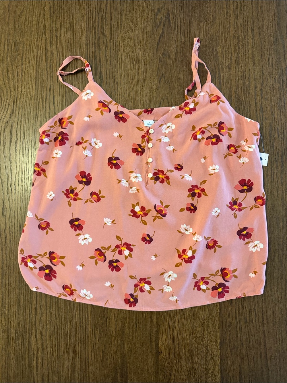 NWT Old Navy Pink Tank Top with Floral Print